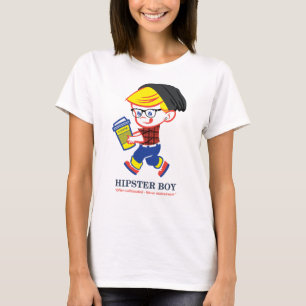 Camiseta Hipster Boy - Ilustração de paródia