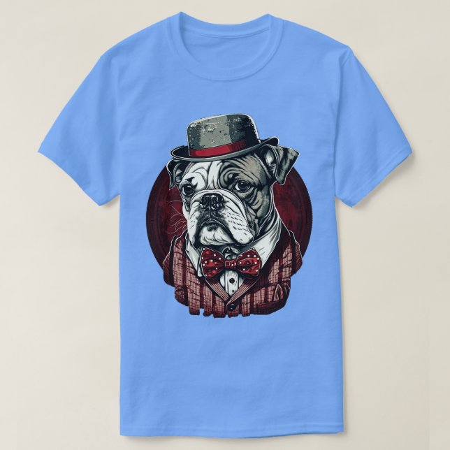 Camiseta Hipster Bulldog 3 (Frente do Design)