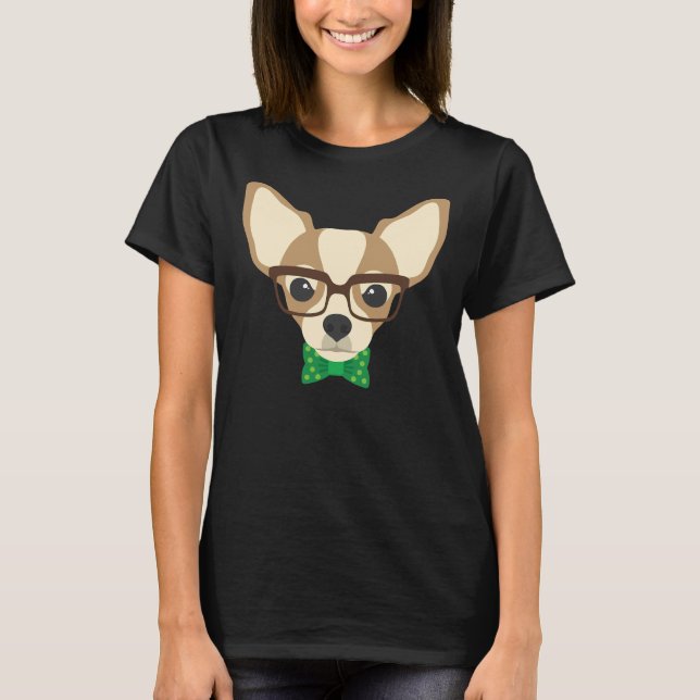 Camiseta Hipster Chihuahua (Frente)