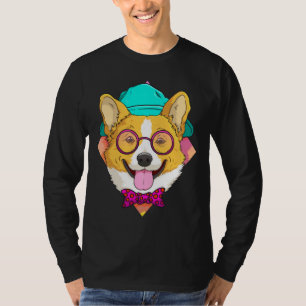 Camiseta Hipster Corgi Cachorro Corgi Ideias Masculinas Mul