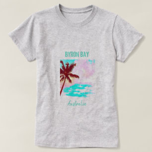 Camiseta hipster da Austrália de Byron Bay viagem