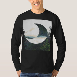 Camiseta Hipster da lua da montanha