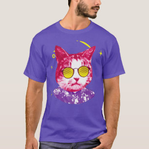 Camiseta Hipster de arte Gatinho colorido