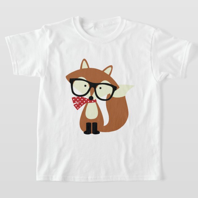 Camiseta Hipster de Natal Fox (Postura )