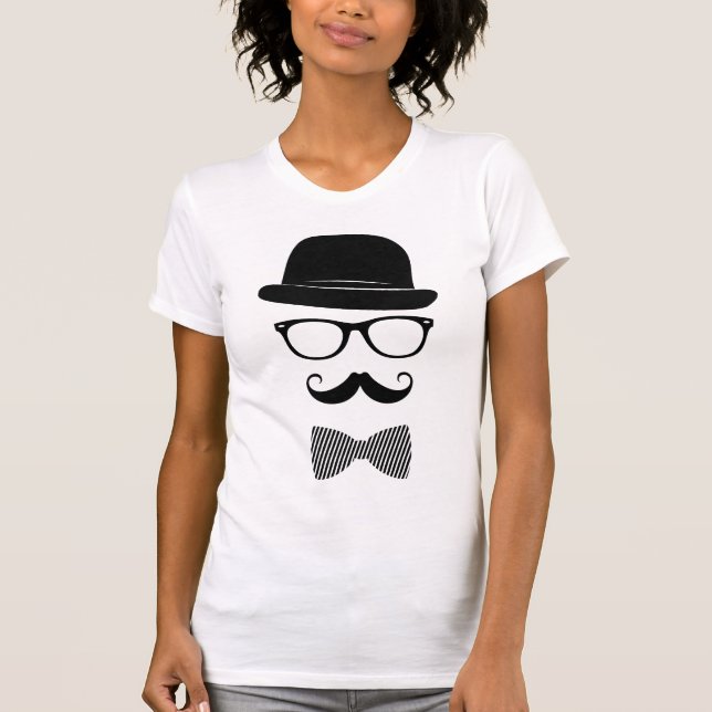 Camiseta Hipster elegante (Frente)