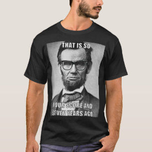 Camiseta Hipster Engraçado Abraham Lincoln