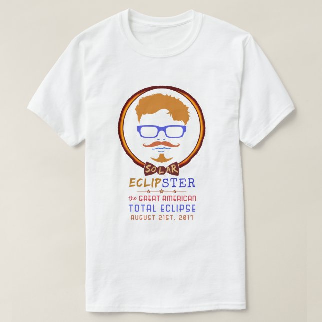 Camiseta Hipster engraçado eclipse solar do 21 de agosto de (Frente do Design)