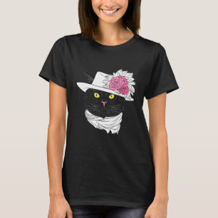 Camiseta Hipster Gato Vestindo Cachorro do Geek Scarf Goofy
