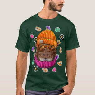 Camiseta Hipster Guiné Geek Óculos De Nerd