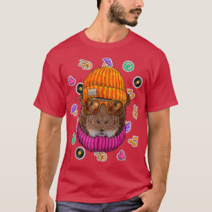 Camiseta Hipster Guiné Geek Óculos De Nerd