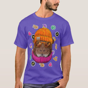 Camiseta Hipster Guiné Geek Óculos De Nerd