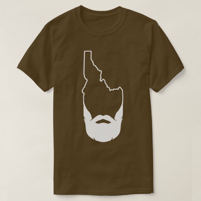 Camiseta Hipster Idaho Beard Boise Idaho FamousPotato TShir (Frente do Design)