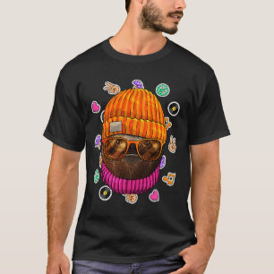 Camiseta Hipster Largura Geek Óculos de Nerd Amor Animal Pa