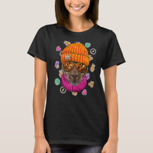 Camiseta Hipster Leopardo Nerd Óculos De Geek Animal Love P