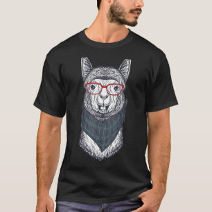 Camiseta Hipster Llama Alpaca Boy Kids