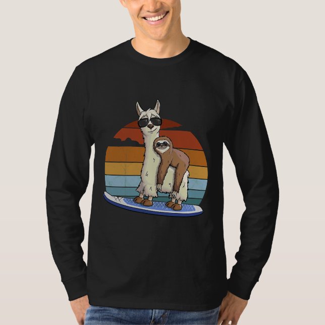 Camiseta Hipster Llama Levante-Se (Frente)