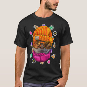 Camiseta Hipster Óculos de Nerd de Geek externo Amor com an