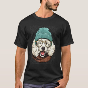 Camiseta Hipster Poodô Animal Vestindo Óculos Solares Papoi