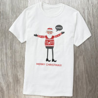 Hipster Santa Custom Text