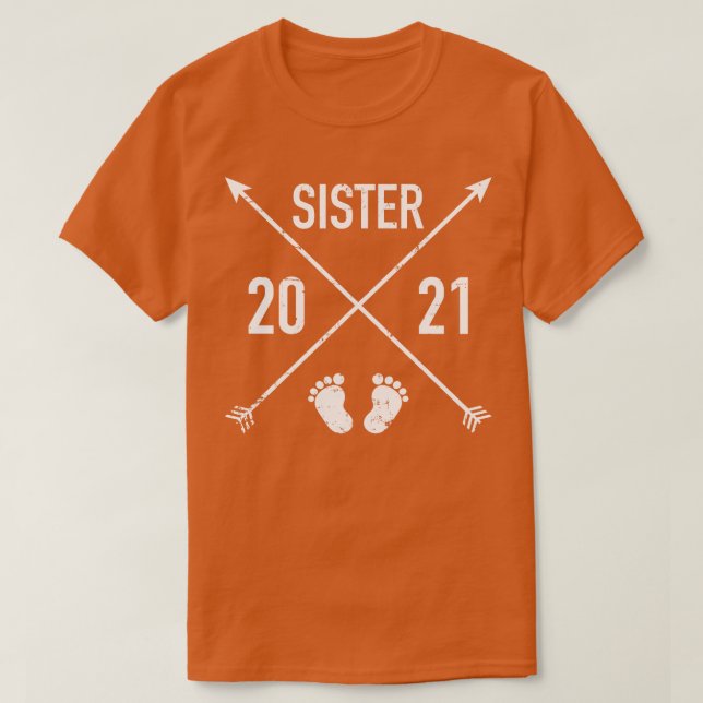 Camiseta Hipster Sister 2021 (Frente do Design)