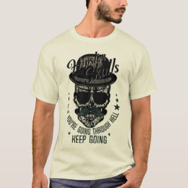Camiseta hipster skull tete de mort crane pirate citation m