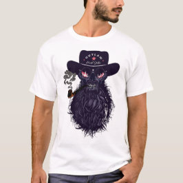 Camiseta hipster_skulls_outlaw_tete de mort crane chapeau c