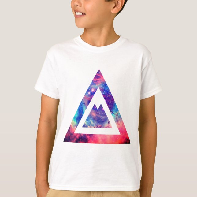 Camiseta Hipster space triangle (Frente)