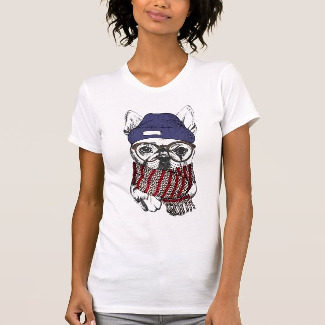 Camiseta Hipster Touro Francês (Frente)