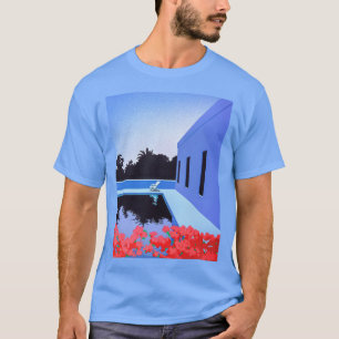 Camiseta Hiroshi Nagai Flores piscina Ativo