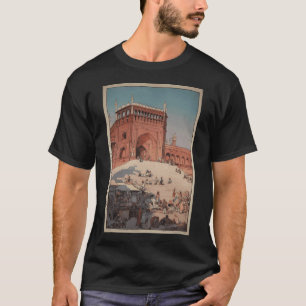 Camiseta Hiroshige nº 23, Fujieda - Vadeando o rio Seto