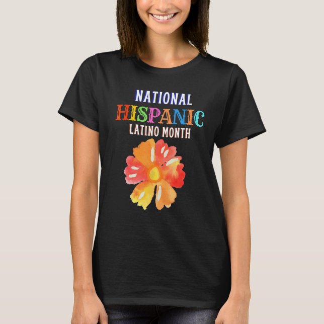 Camiseta Hispanic Ceremony Month Prideful Latin Spanish Ami (Frente)