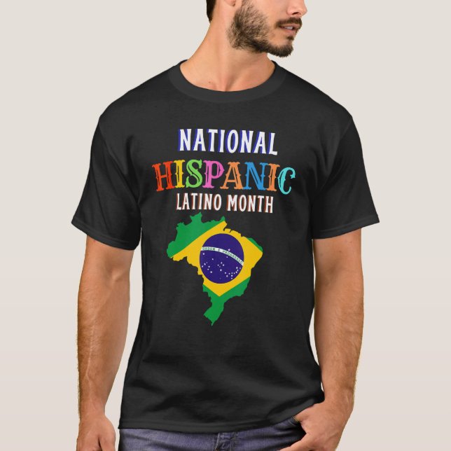 Camiseta Hispanic Ceremony Month Prideful Latin Spanish Ami (Frente)