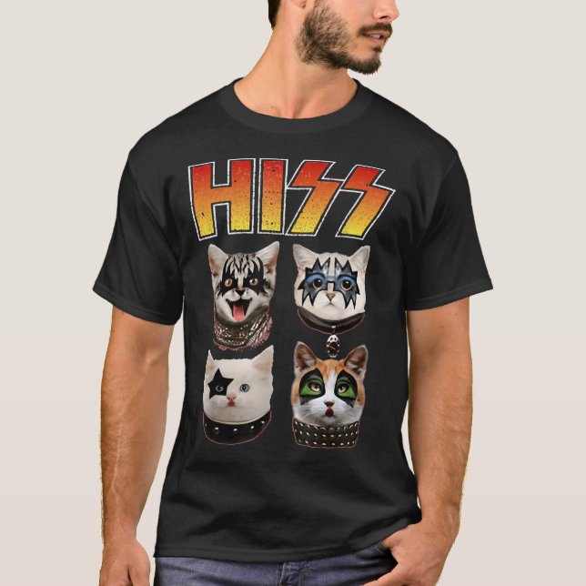 Camiseta Hiss Funny Cat Lover Essential  (Frente)