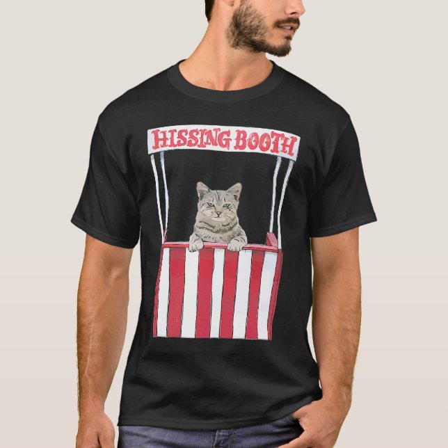 Camiseta Hissing Booth Kitten Kitten Cat Furdad Furdad Para (Frente)