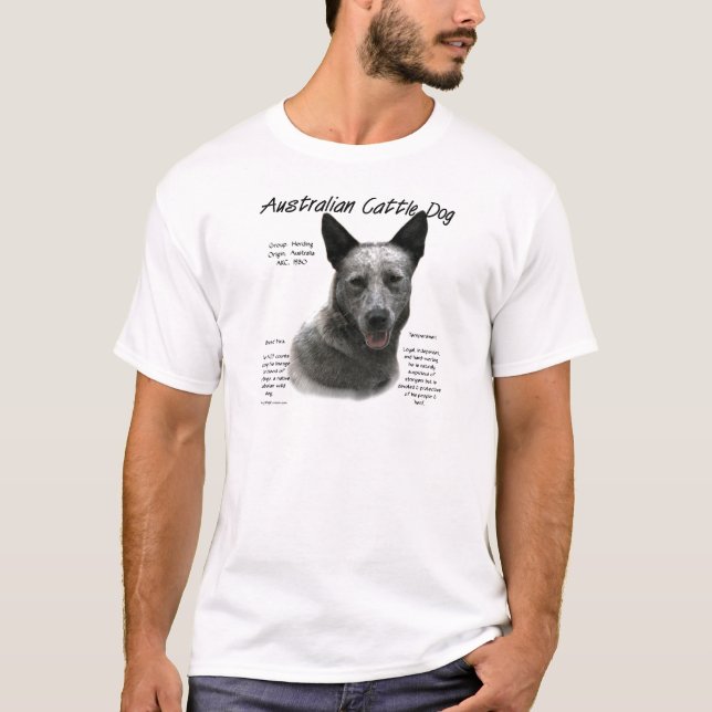 Camiseta História Azul Australiana do Cão; ACD Azul (Frente)