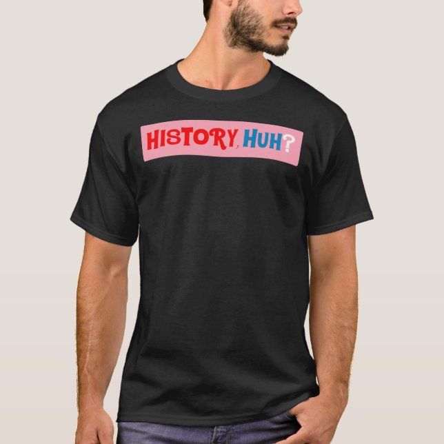 Camiseta História, Branco Vermelho E Azul Real  (Frente)