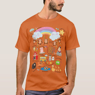 Camiseta História Contando Rimas Infantis Letras L