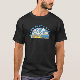 Camiseta História da Evolução da Vida Divertida Peixe Jacar