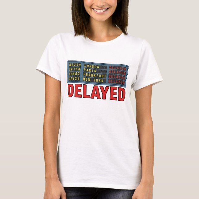 Camiseta História da Minha Vida Viagem Atrasada (Frente)