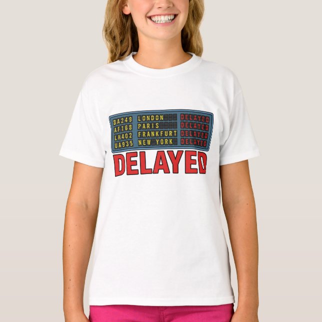Camiseta História da Minha Vida Viagem Atrasada (Frente)