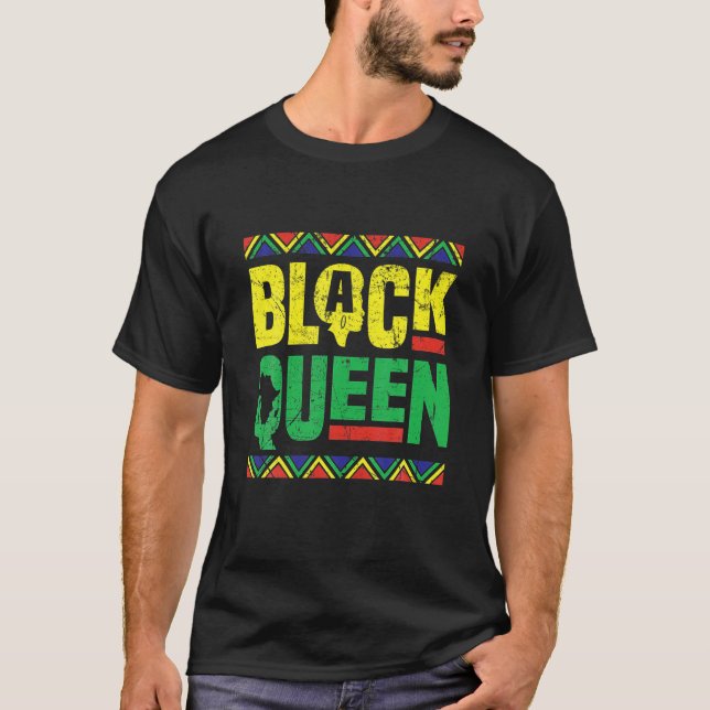 Camiseta História da Rainha Negra Mês do Orgulho Africano A (Frente)