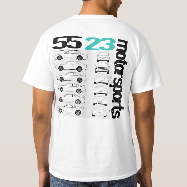 Camiseta História da skyline GTR (Verso)