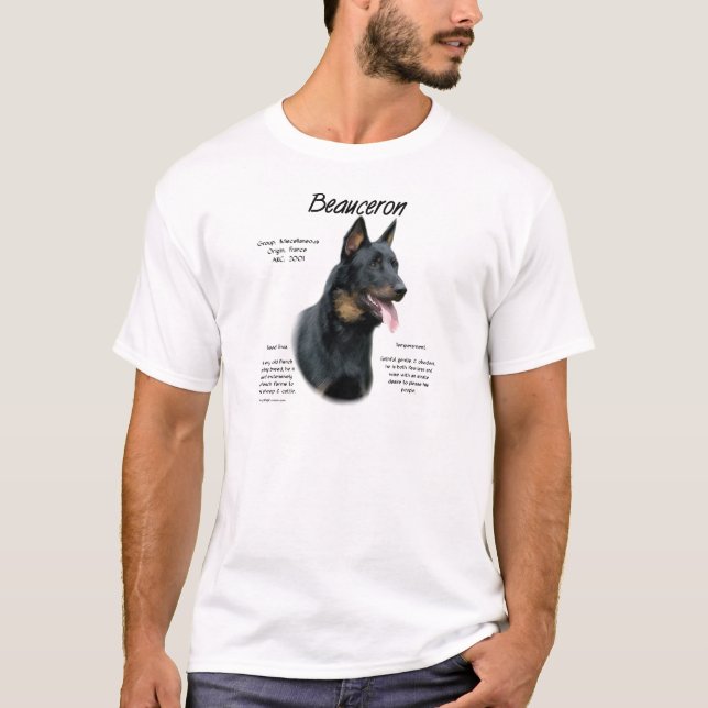 Camiseta História de Beauceron; Tudo Sobre Belas (Frente)