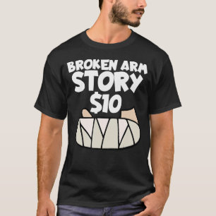 Camiseta História de Braço Quebrado 10 Recuperação de Cirur