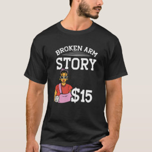 Camiseta História de Braço Quebrado 15 Osso Quebrado 1