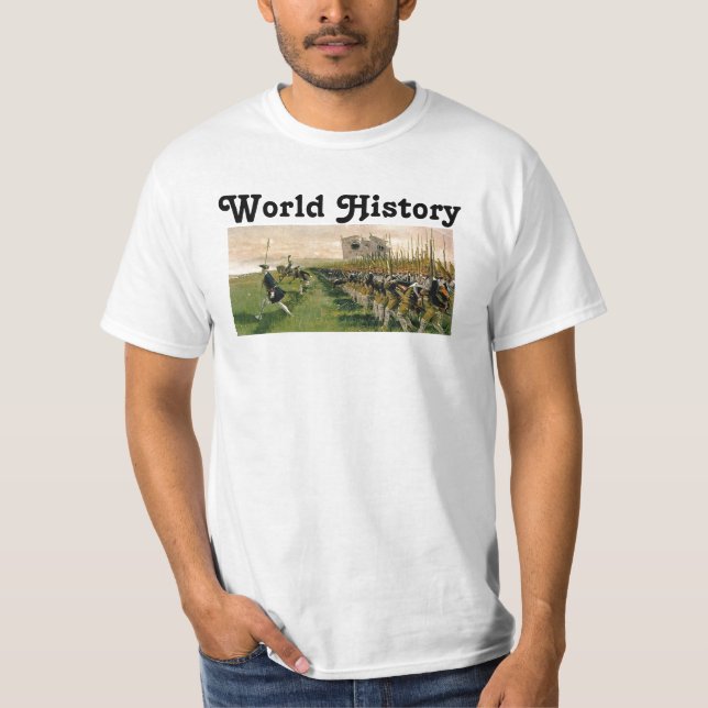 Camiseta História de mundo (Frente)