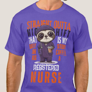 Camiseta História Diária Profissional do Turno Noturno