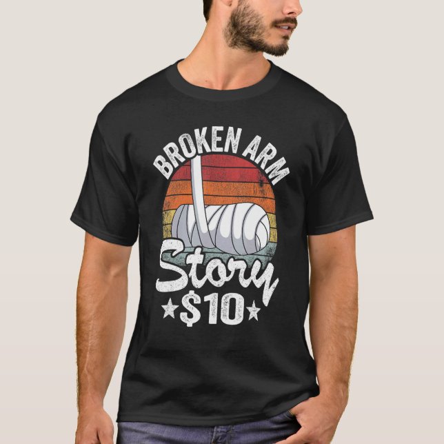 Camiseta História do Braço Quebrado 10 Crianças com Mão Que (Frente)