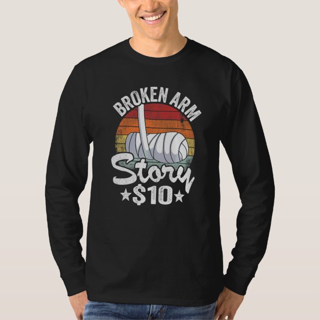 Camiseta História do Braço Quebrado 10 Crianças com Mão Que (Frente)