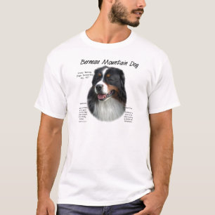 Camiseta História Do Cachorro Da Montanha Bernese; Tudo Sob